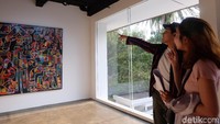 Sejak akhir 2016, Abenk beberapa kali mengikuti pameran kolektif di Jakarta, dan kota lainnya.  Foto: Tia Agnes/ detikHOT