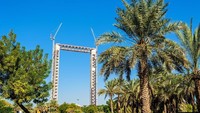 Objek wisata baru ini bernama Dubai Frame. Akan diresmikan pada Januari 2018 (Thinkstock)
