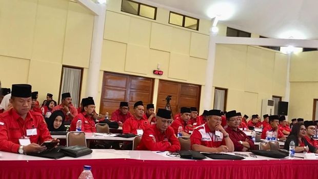 Suasana sekolah partai untuk 68 calon kepala daerah dari PDIP.