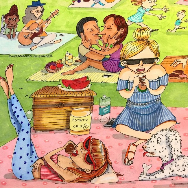 Meluangkan waktu untuk melakukan liburan atau piknik bersama juga jadi salah satu momen manis yang bisa dilakukan oleh pasangan. Foto: Instagram