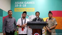 Imam memberikan keterangan pers di Kantor Kemenpora, Jakarta, Rabu (13/12/2017).