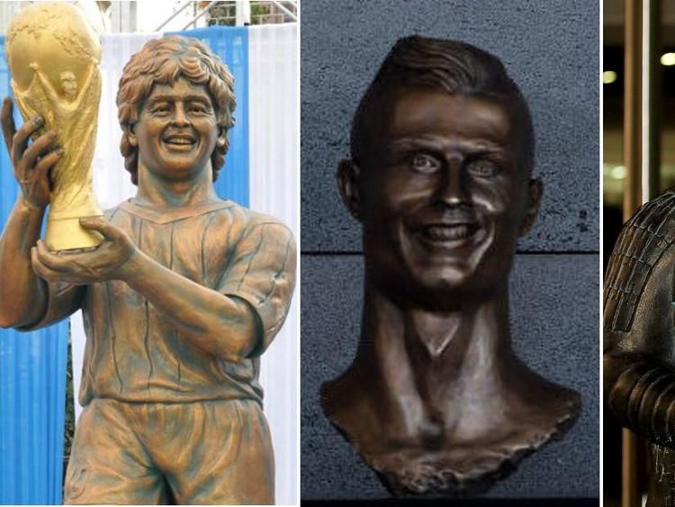 Patung-patung Aneh di Dunia Olahraga: Ada Ronaldo, Juga Maradona