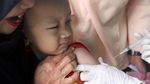 Begini Ekspresi Anak-anak saat Vaksin Difteri