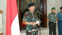 Dilansir dari Instagram @puspentni, Laporan Korps Kenaikan Pangkat 66 Perwira Tinggi TNI bertempat di Mabes TNI, Cilangkap, Jakarta Timur, Selasa (12/12/2017). (Foto: Dok. Instagram @puspentni)