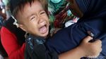 Begini Ekspresi Anak-anak saat Vaksin Difteri