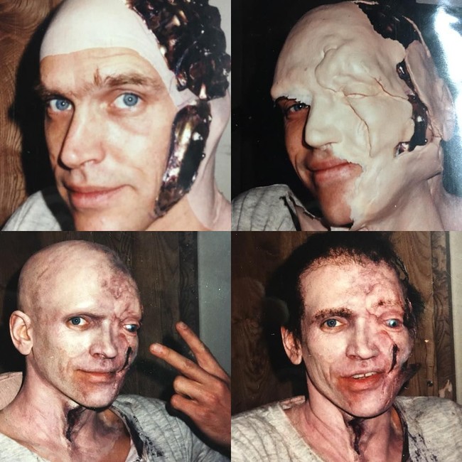 Kira-kira seperti ini kita-kira proses special effect makeup. Foto: Instagram