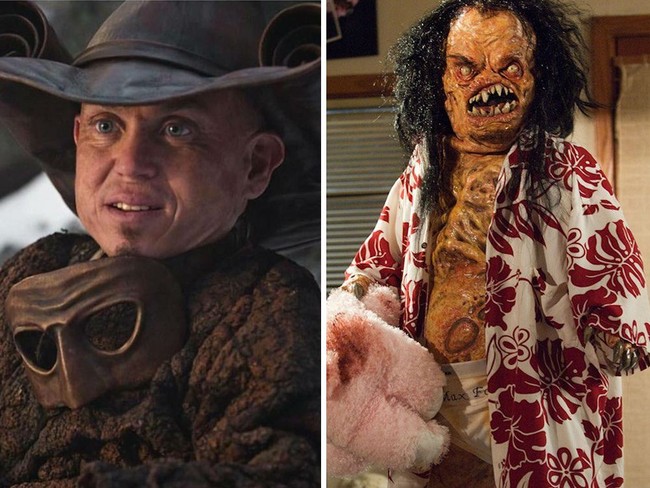 Terlihat seperti boneka seram, sebenarnya ada orang di dalam kostum tersebut yang didandani seperti monster. Foto: Instagram