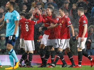 Babak I Selesai, MU Unggul 1-0 atas Bournemouth