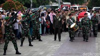 Jenazah AM Fatwa saat tiba di TMP Kalibata.