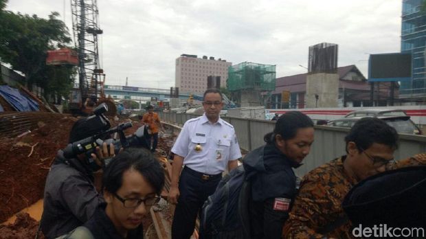 Lokasi ini sempat banjir ketika Jakarta diguyur hujan ekstrem pada Selasa (12/12) lalu 