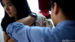 Mahasiswa Untar Ikut Imunisasi Difteri