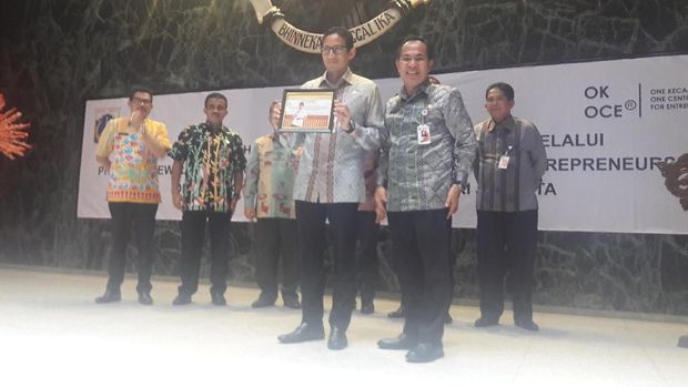Buka Pencanangan 200 Ribu Wirausaha, Sandi: OK OCE Gerakan Prioritas