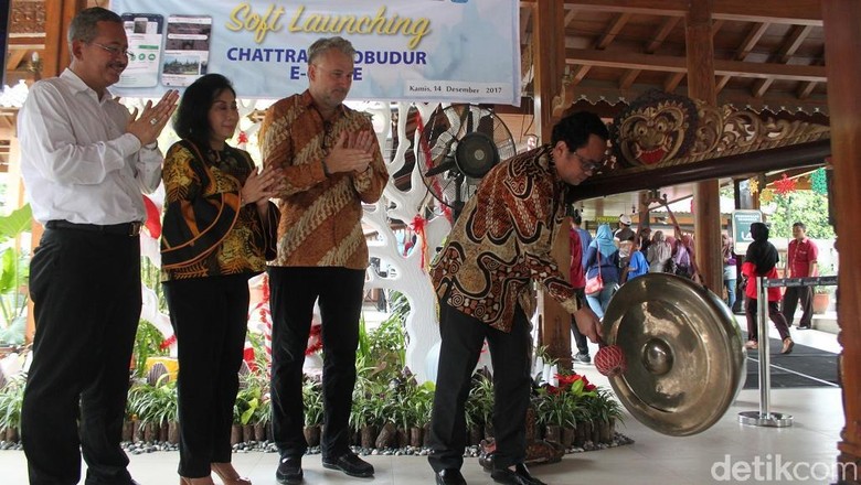 Foto: Peluncuran aplikasi Chattra Borobudur E-Guide (Pertiwi/detikTravel) Foto: Peluncuran aplikasi Chattra Borobudur E-Guide (Pertiwi/detikTravel)