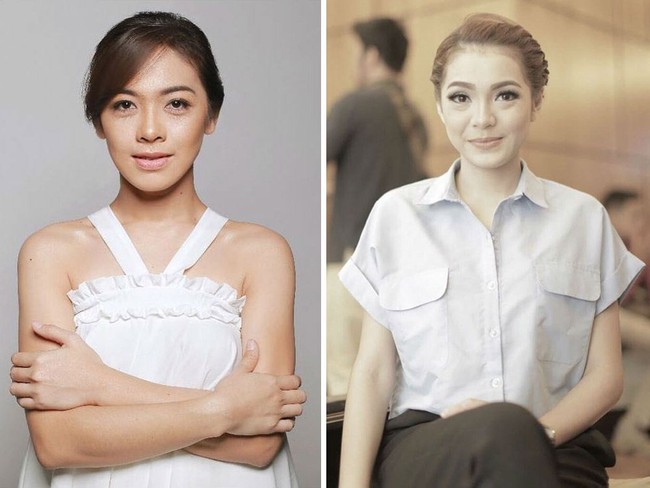 Dian Ayu dan Maya Septha, keduanya memiliki wajah oriental serta bentuk bibir yang mirip. Saat mereka tersenyum, jadi seperti saudara kembar. Foto: Ist, Instagram
