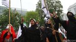 Aksi di Depan Kedubes AS Kecam Trump dan Israel