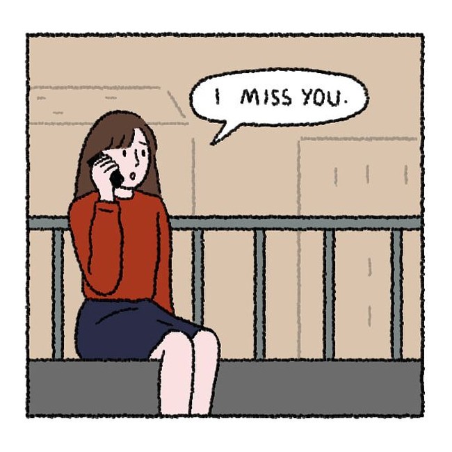 Ditinggal bepergian atau bekerja oleh suami, sang istri akan merasakan rindu. Foto: Instagram