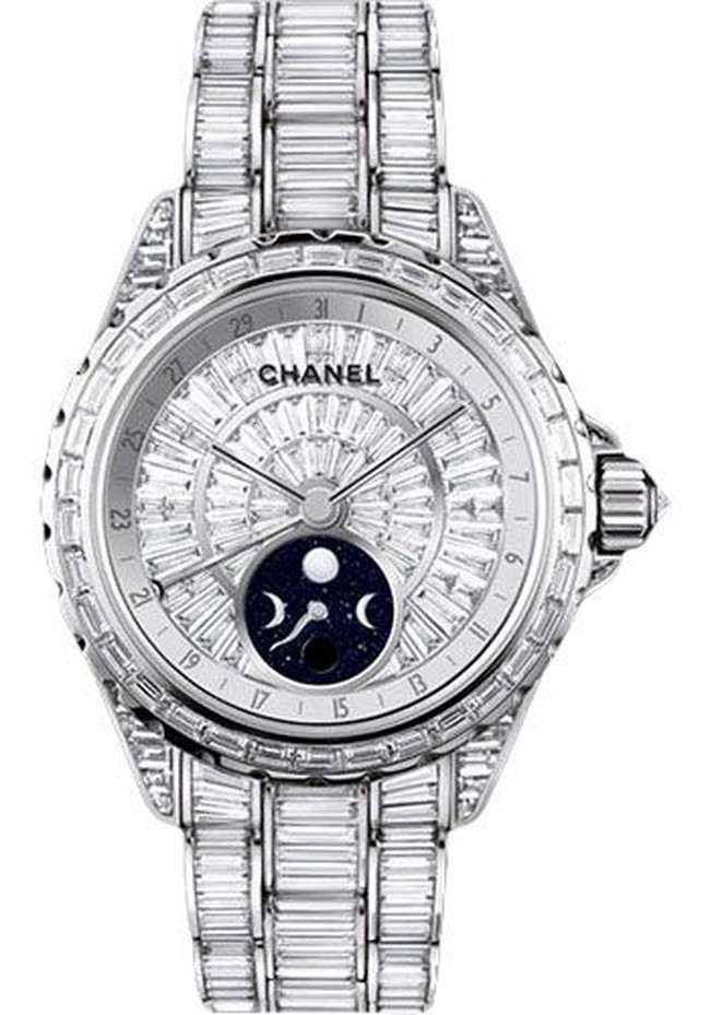 Ini merupakan tipe jam tangan Chanel J12 Moonphase. Harga yang ditawarkan untuk jam satu ini US$ 841 ribu atau sekitar Rp 11,4 miliar. Foto: Dok. Swiss Luxury