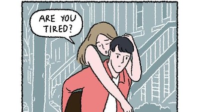 10 Potret Ilustrasi Manis Ini Gambarkan Kehidupan Romantis Pengantin Baru