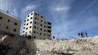 Pemandangan di kota Yerusalem Timur pada 4 Desember 2017. Pemerintah Israel membuat perbatasan dengan Palestina. Foto: REUTERS/Ammar Awad