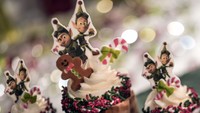  Kalau ini cupcake gingerbread tema Prep and Landing. Kreasi unik ini ada di Disneys Hollywood Studios. Foto: Istimewa