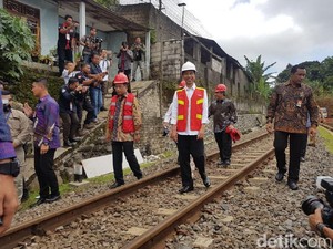 Perintah Jokowi: Jalur Ganda KA Bogor-Sukabumi Selesai 2020