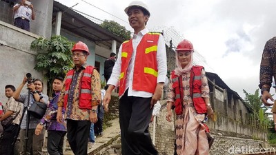 Semringah, Jokowi Cek Lokasi Proyek Jalur Ganda KA Bogor-Sukabumi
