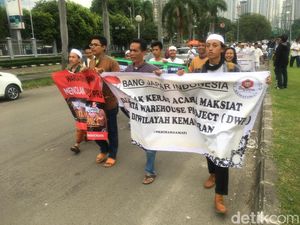DWP Digelar, Massa Pro dan Kontra Berhadapan di JIExpo