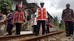 Semringah, Jokowi Cek Lokasi Proyek Jalur Ganda KA Bogor-Sukabumi