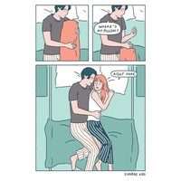 Tidur pun terasa sangat nyenyak dan nyaman karena sudah ada seseorang yang dicintai untuk menemaninya. Foto: Instagram