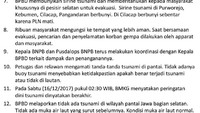 Slide 6. Kronologi gempa. Foto: dok. BNPB