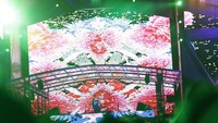 Penonton semakin terlihat heboh saat Marshmello naik panggung. Foto: Asep Syaifullah