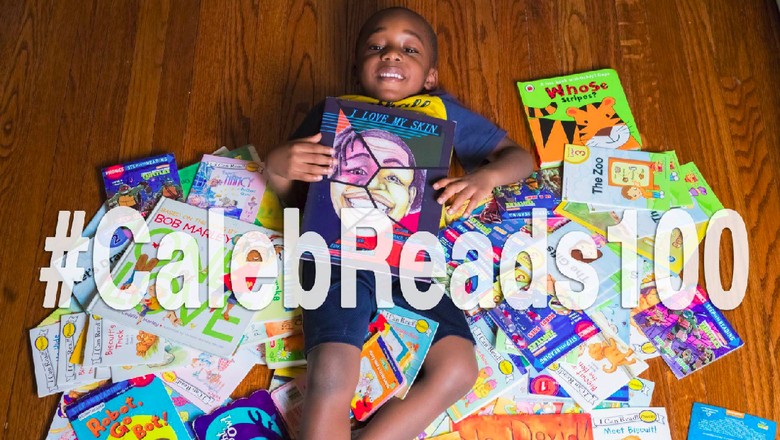 Caleb, bocah yang bisa baca 100 buku dalam semalam (Foto: Facebook The Amazing Green Kids and Friends) Caleb, bocah yang bisa baca 100 buku dalam semalam (Foto: Facebook The Amazing Green Kids and Friends)