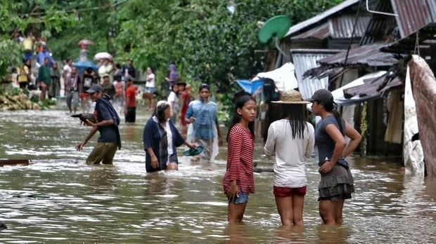 Banjir yang dipicu badai Kai-Tak di Filipina