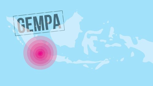 Ilustrasi gempa di Tasikmalaya, Jawa Barat, Jumat (15/12/2017) malam