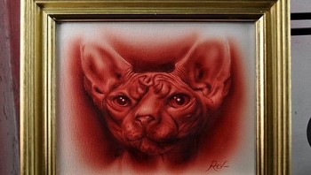 Lukisan Mayers pun dilukis dengan detail. (Foto: Rev Mayers)