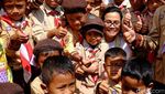 Intip Sri Mulyani Naik Delman Hingga Nyempil di Kerumunan Anak SD
