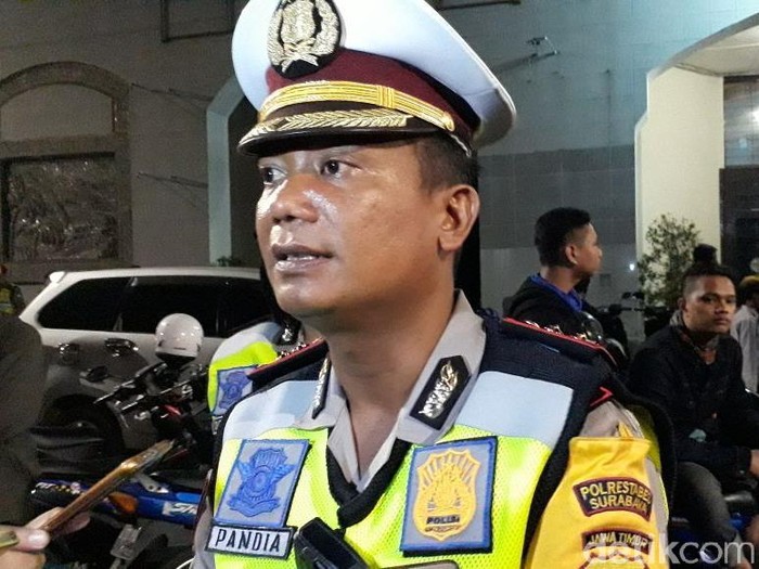 Polisi Amankan Pria Saat Razia di Jalan Gemblongan