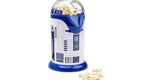 Alat pembuat popcorn ini bernama R2D2 Popcorn Maker. Bentuknya yang kece ini bisa memudahkan Anda membuat popcorn untuk persiapan nonton marathon. Harganya $ 38 atau Rp 513.000. Foto: Istimewa