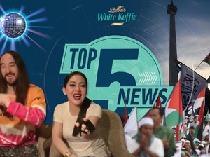 Melihat Aksi Bela Palestina, Syahrini Joget Bareng DJ Steve Aoki