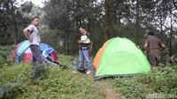 Di sini, juga ada tempat untuk mendirikan tenda. Bukit Batu Lawe setinggi 770 mdpl, hanya butuh waktu 30 menit berjalan kaki dari bawah bukit. Yuk ke sana! (Uje Hartono/detikTravel)