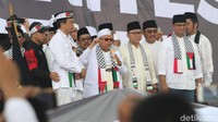 Ketua MUI Maruf Amin saat berpidato.