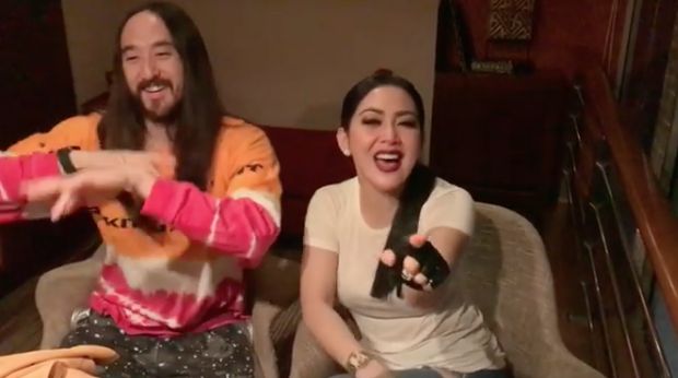 Raffi-Nagita Foto Bareng Ayu Ting Ting, Steve Aoki Dinner Bareng Syahrini