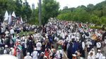 Foto: Doa di Tengah Gerimis Massa Aksi Bela Palestina