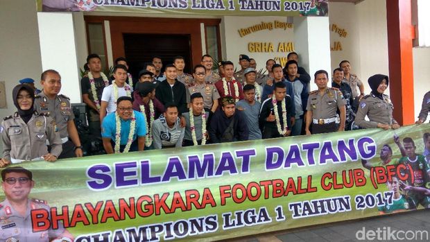 Bhayangkara Football Club (BFC) disambut antusias/