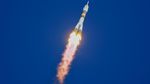 Foto: Detik-detik Peluncuran Pesawat Luar Angkasa Soyuz MS-07