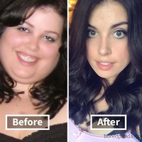 Seperti inilah bedanya wajah ketika berat badan sudah turun 54 kg. Foto: Dok. Bored Panda