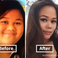 Wanita ini sukses turun berat badan 37 kg dalam empat tahun. Foto: Dok. Bored Panda