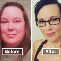 Wanita ini mengalami penurunan berat badan yang luar biasa. Dulu beratnya mencapai 145 kg dan kini 54 kg. Foto: Dok. Bored Panda