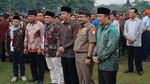 Potret Jokowi dan Sultan di Apel Kokam-Banser