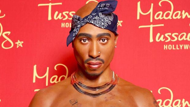 HOLLYWOOD, CA - JUNE 15:  Madame Tussauds Hollywood commemorates Tupac Shakur's 44th birthday with wax figure on June 15, 2015 in Hollywood, California.  (Photo by Rachel Murray/Getty Images  for Madame Tussauds Hollywood)